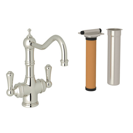 PERRIN & ROWE Edwardian Era Filtration Two Lever Bar Faucet And Filter Complete U.KIT1469LS-PN-2